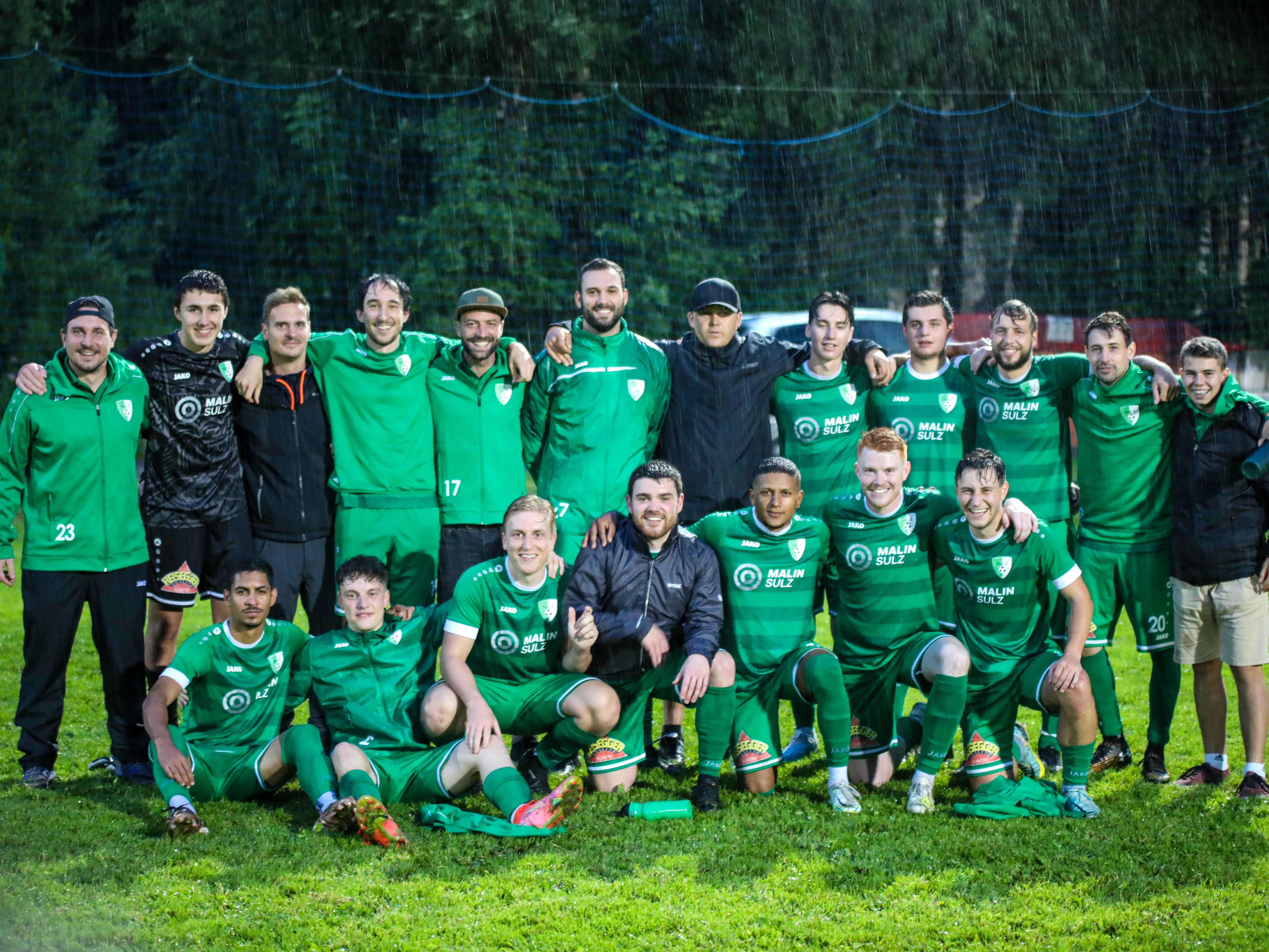 Erfolgreiche 1. Mannschaft im Großen Walsertal Erfolgreiche 1. Mannschaft im Großen Walsertal