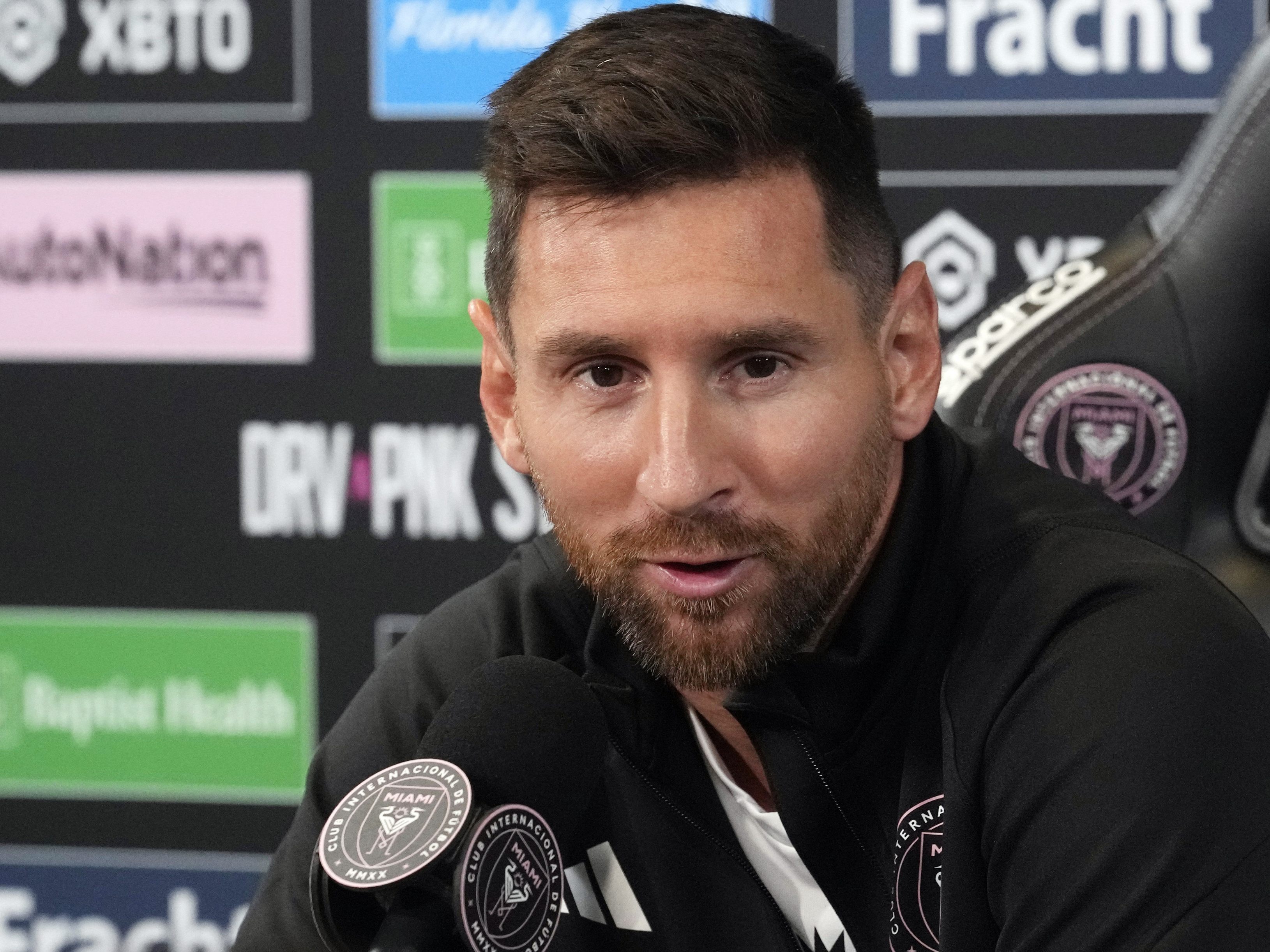 Lionel Messi fühlt sich in Miami wohl. Lionel Messi fühlt sich in Miami wohl.