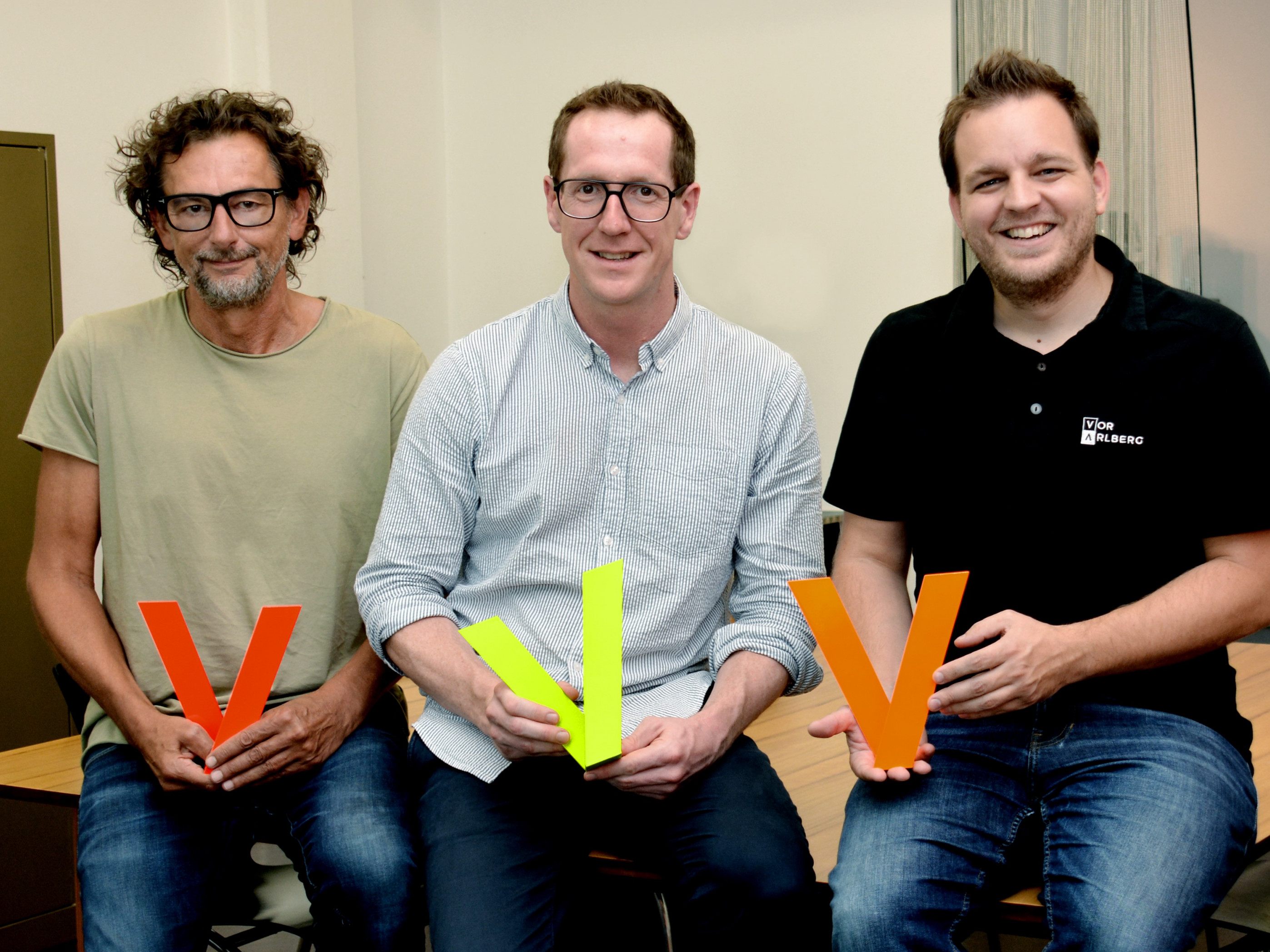 Vorarlberger Kreativpreis-Macher: Marty Rauch, Martin Dechant und Christian Lampert. Vorarlberger Kreativpreis-Macher: Marty Rauch, Martin Dechant und Christian Lampert.