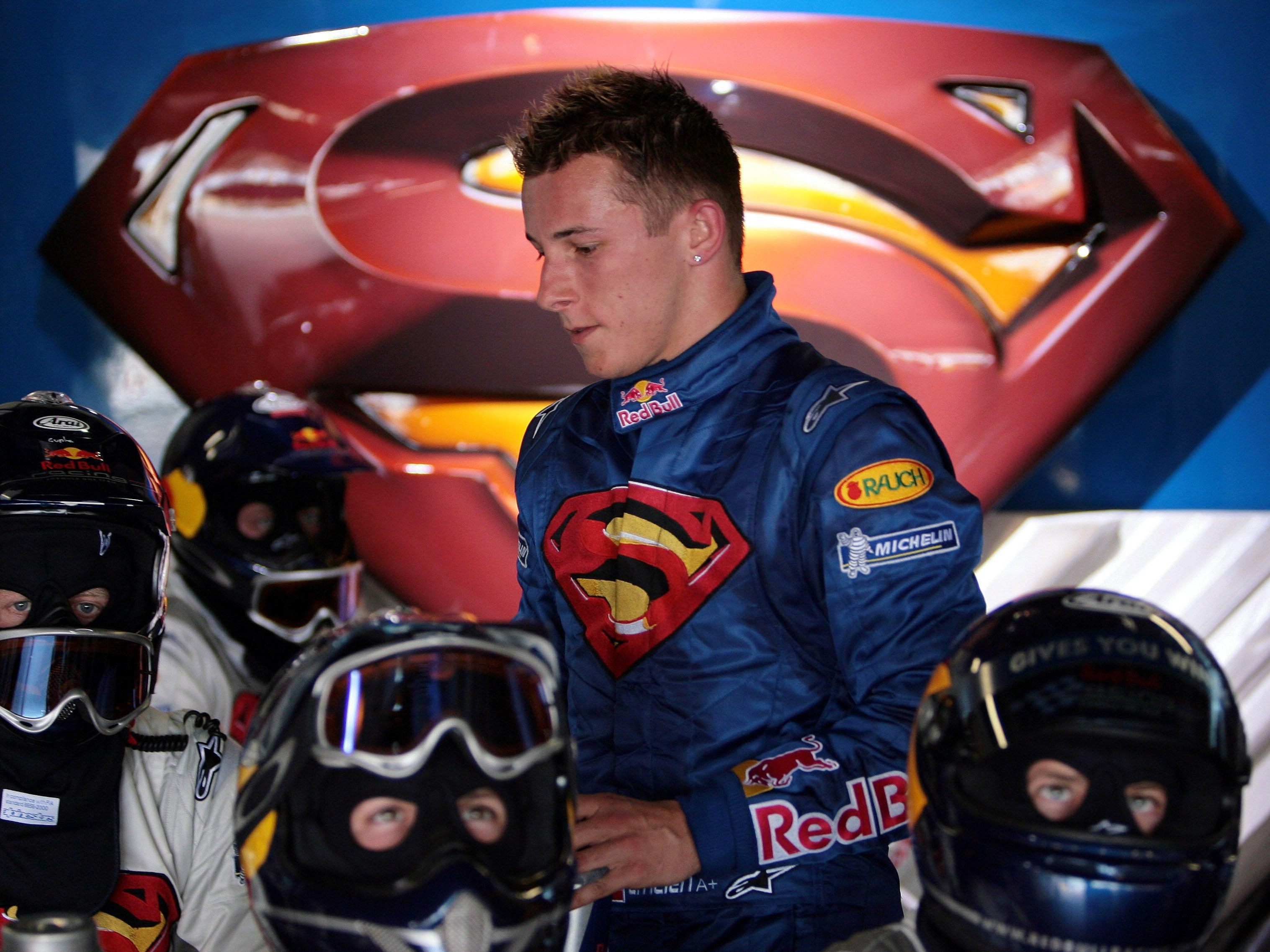 "Super-CK" in der Red Bull-Box. "Super-CK" in der Red Bull-Box.