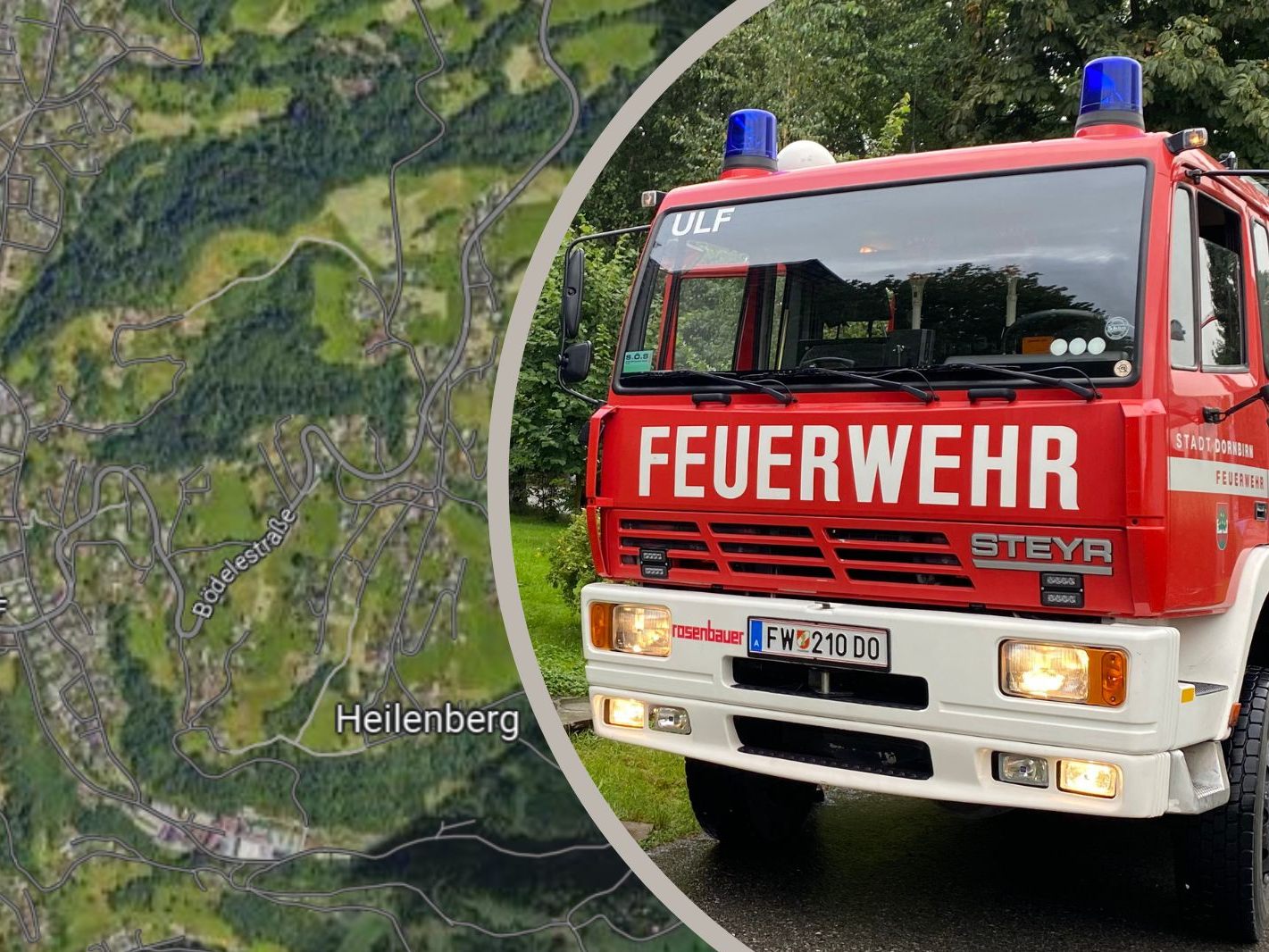 Feuerwehreinsatz in Dornbirn. (Symbolbild) Feuerwehreinsatz in Dornbirn. (Symbolbild)