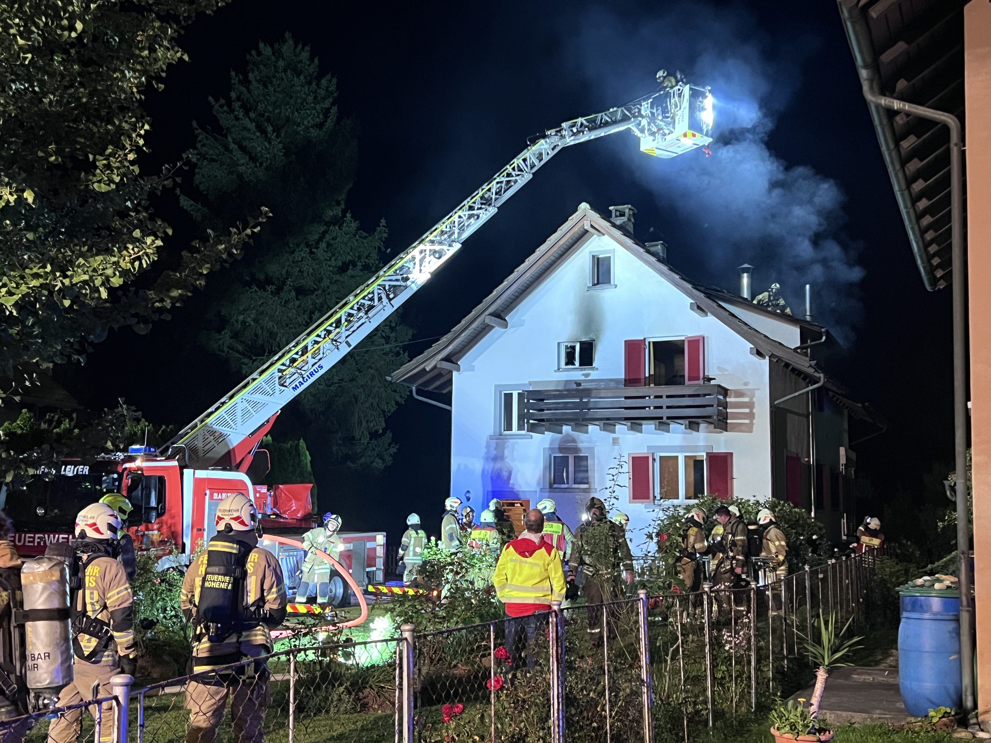Brand in Hohenems