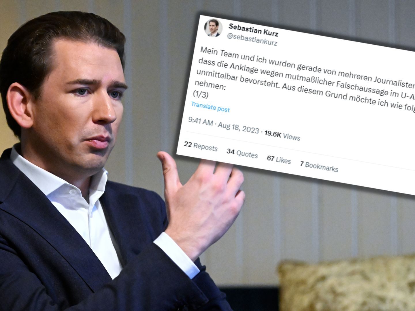 Kurz wird angeklagt. Kurz wird angeklagt.