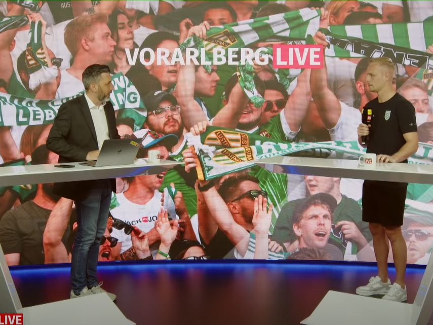 Domenik Schierl bei "Vorarlberg LIVE".
