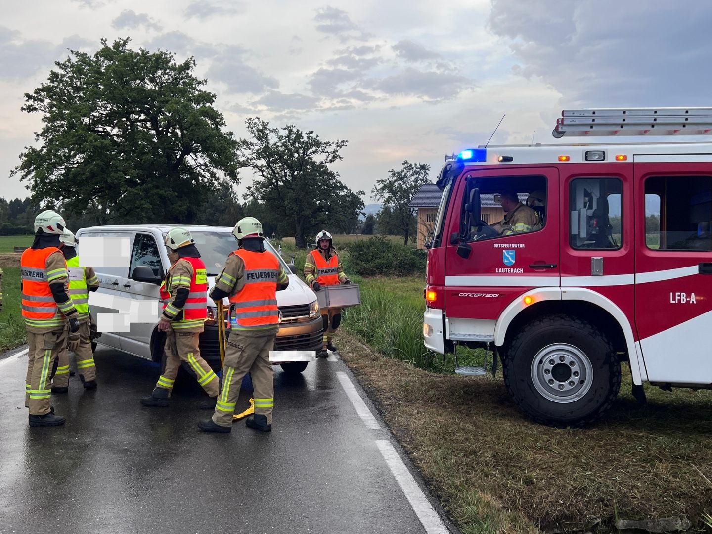 Unfall auf der Senderstraße.