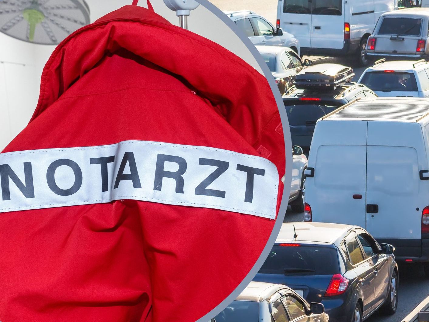 Weil die Rettungsgasse blockiert war, hat sich Notarzt Frederick Voß (35) bei Wuppertal kurzerhand das Fahrrad eines Reisenden geschnappt, um über die Autobahn 1 zu einem schwer verletzten Unfallopfer zu radeln.