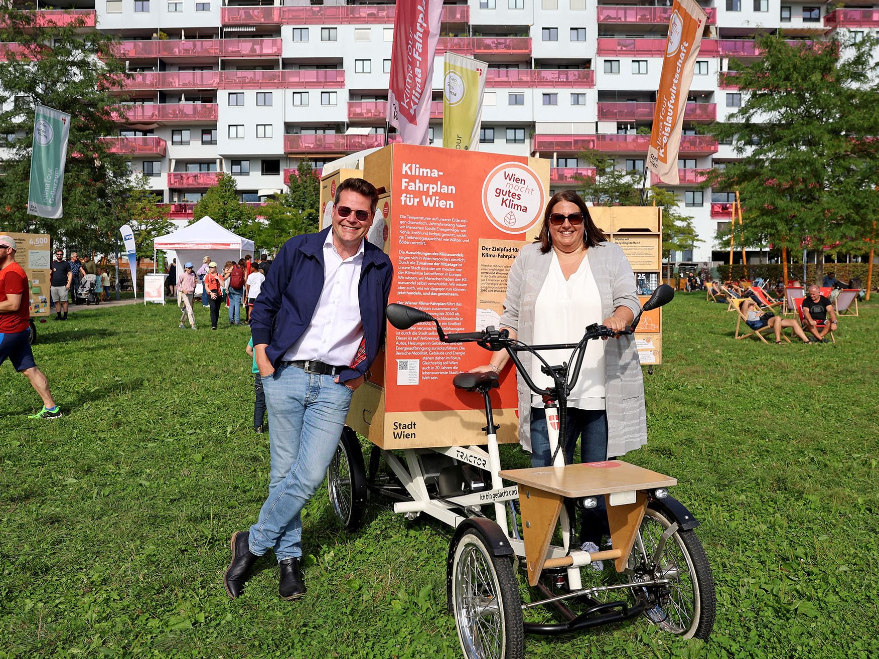 Die Wiener Klima-Tour machte am Wochenende im Rudolf Bendar-Park in Wien-Leopoldstadt halt. Die Wiener Klima-Tour machte am Wochenende im Rudolf Bendar-Park in Wien-Leopoldstadt halt.