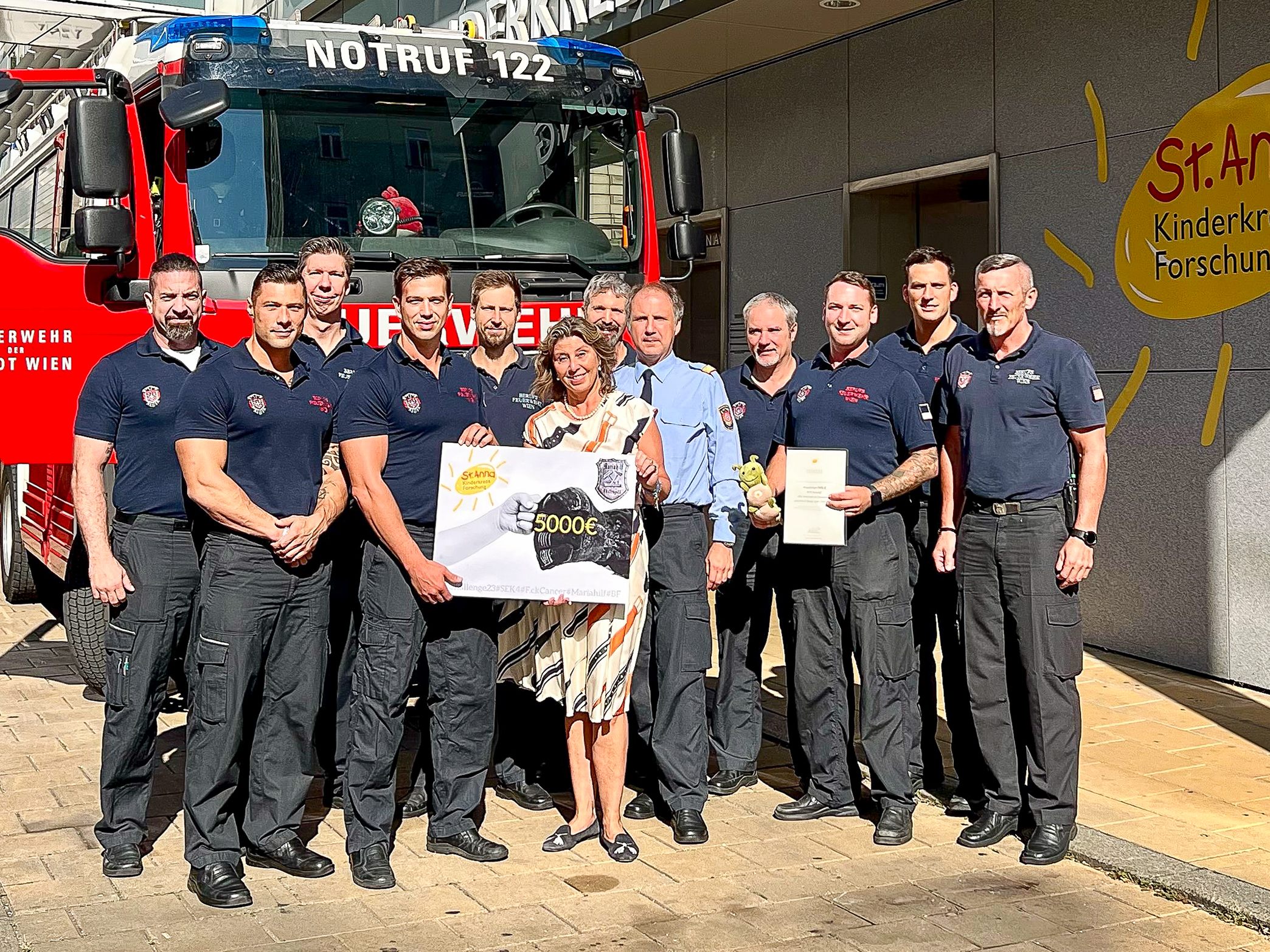 Feuerwehrleute in Wien-Mariahilf schwitzten für den guten Zweck. Feuerwehrleute in Wien-Mariahilf schwitzten für den guten Zweck.