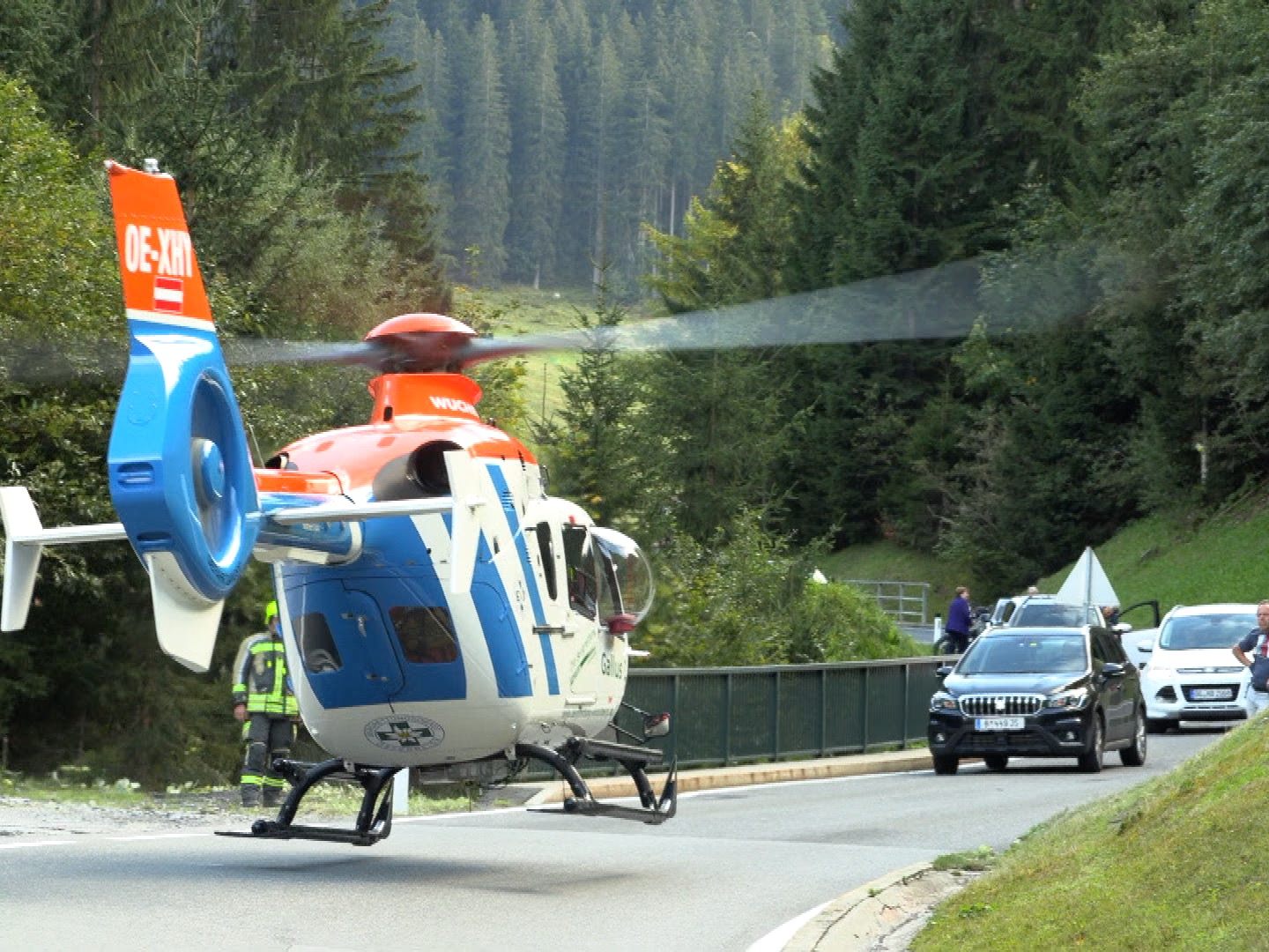 Unfall auf der Faschinastraße in Au