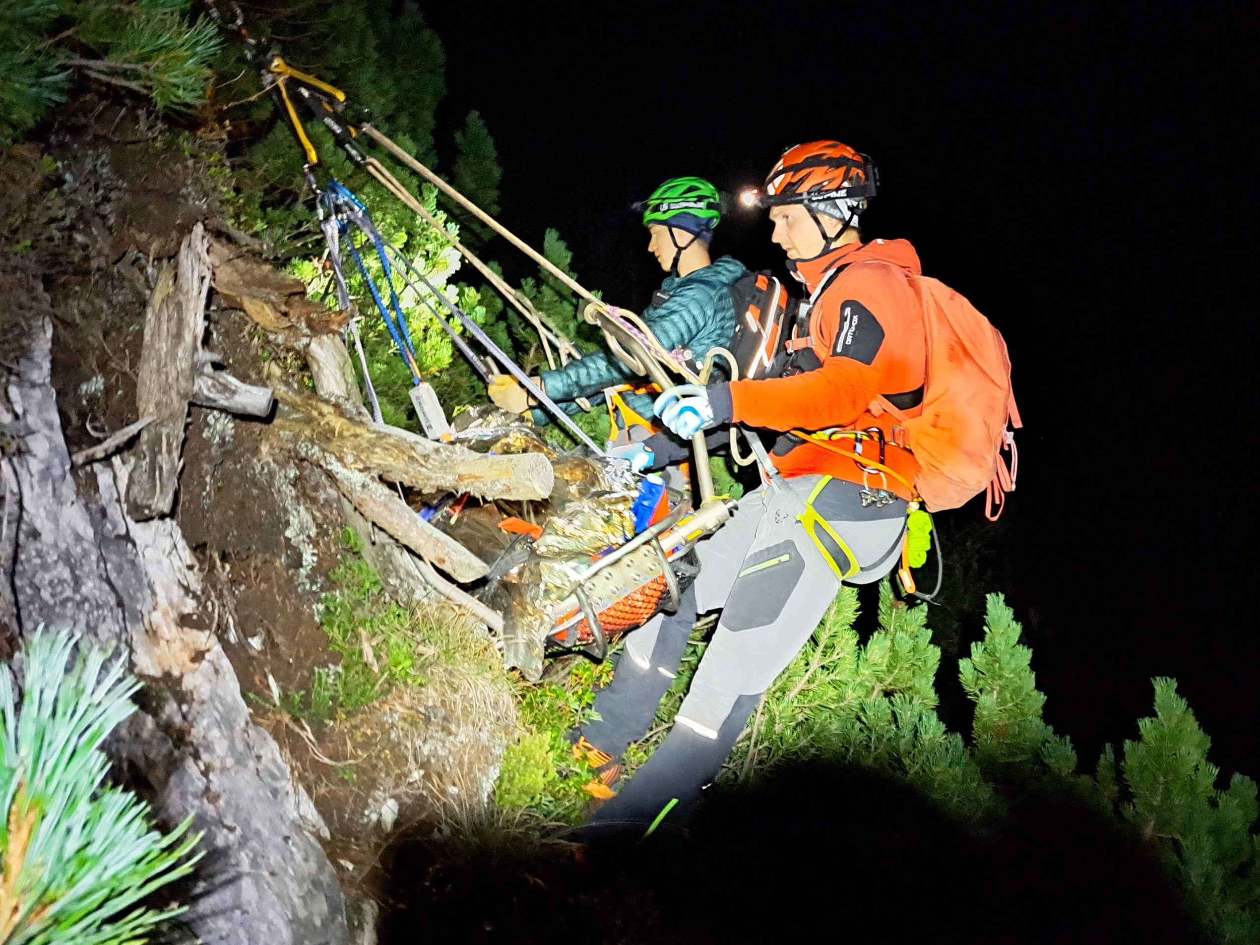 20 Bergretter standen im Einsatz.