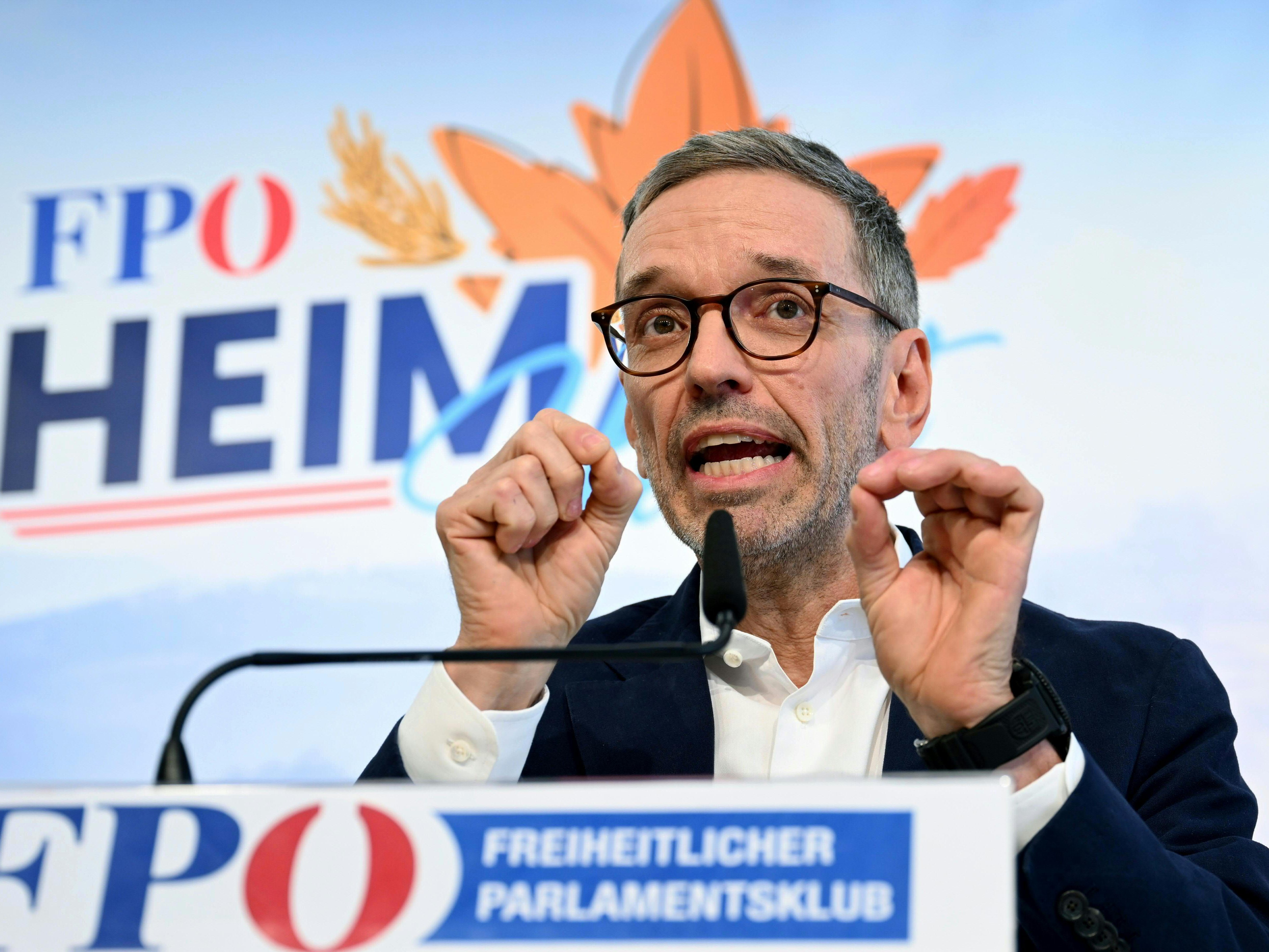 Im Bild: FPÖ-Chef Herbert Kickl. Im Bild: FPÖ-Chef Herbert Kickl.