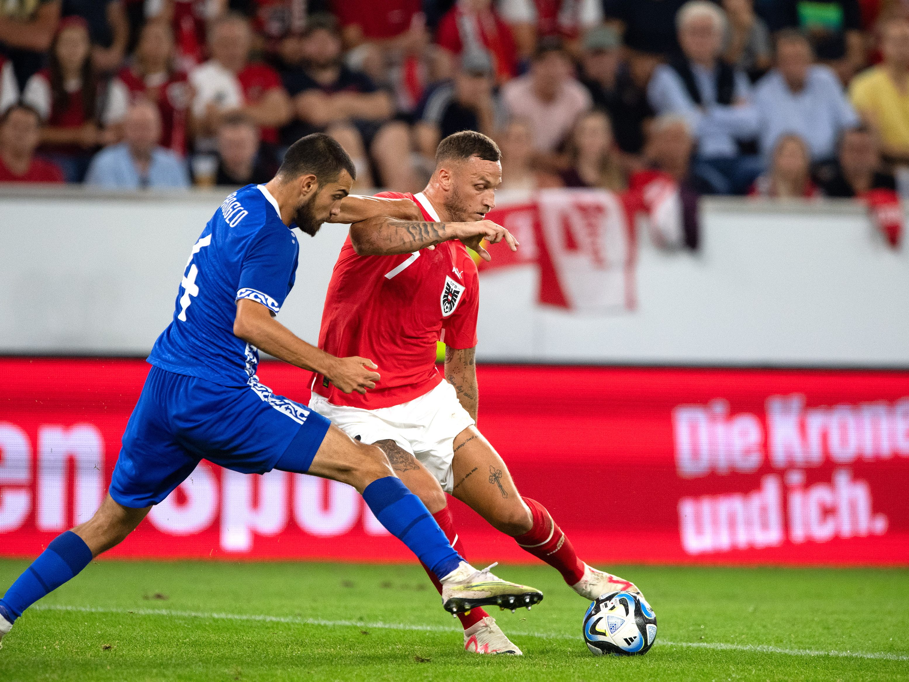 Arnautovic stand nicht in der Österreich-Startelf für das Spiel gegen Moldau.