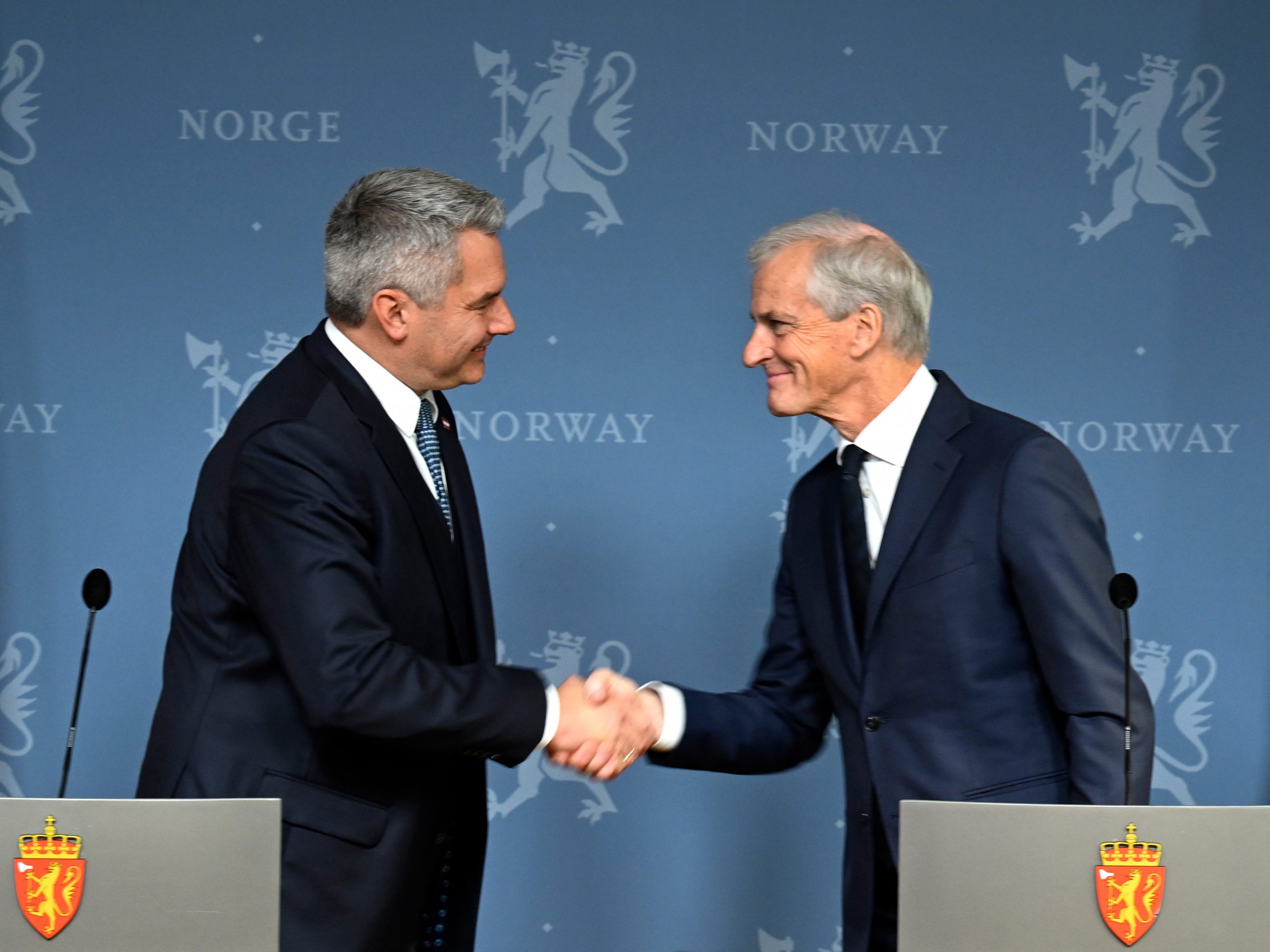 Nehammer sieht in Norwegen einen wichtigen Partner. Nehammer sieht in Norwegen einen wichtigen Partner.
