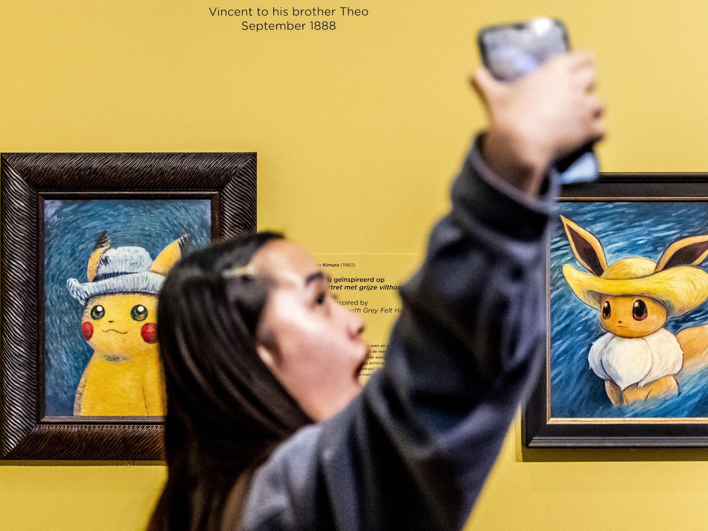 Pokémon-Gemälde im Van Gogh Museum sollen die neuen Generationen anlocken. Pokémon-Gemälde im Van Gogh Museum sollen die neuen Generationen anlocken.