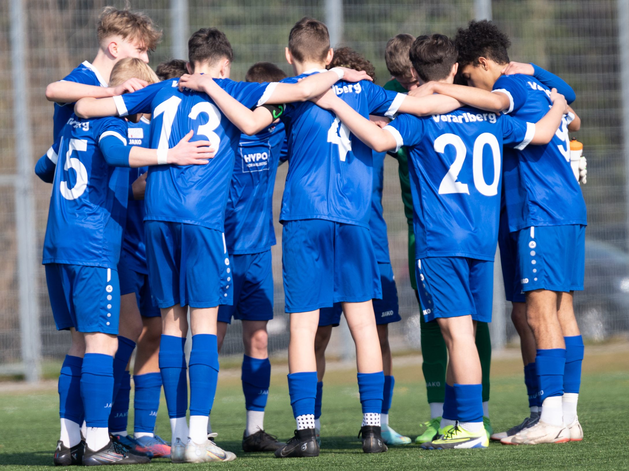 Die AKA U14 bei einem Match im März 2023.