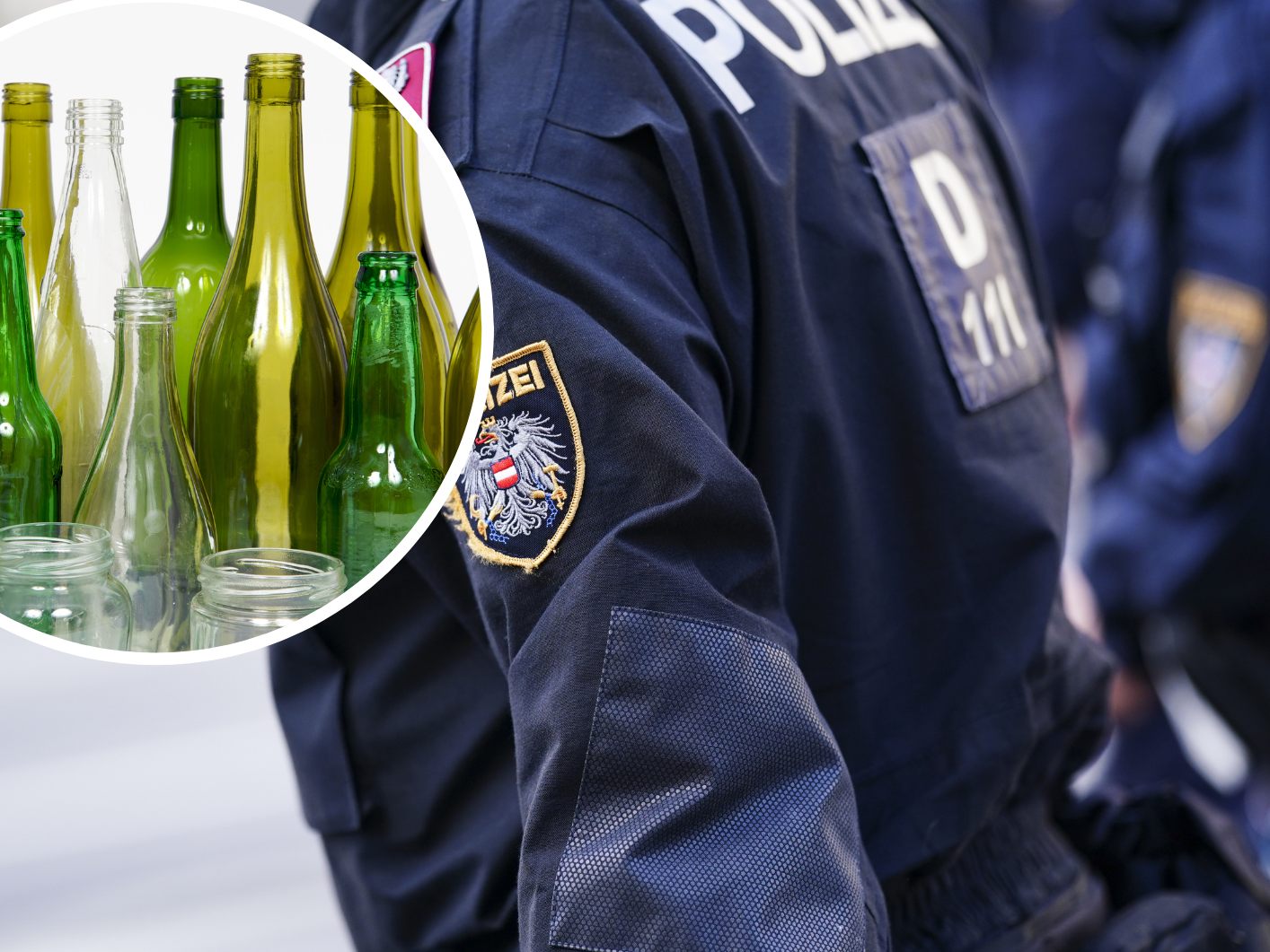 Ein Mann soll vor einem Wiener Lokal leere Flaschen gestohlen haben.