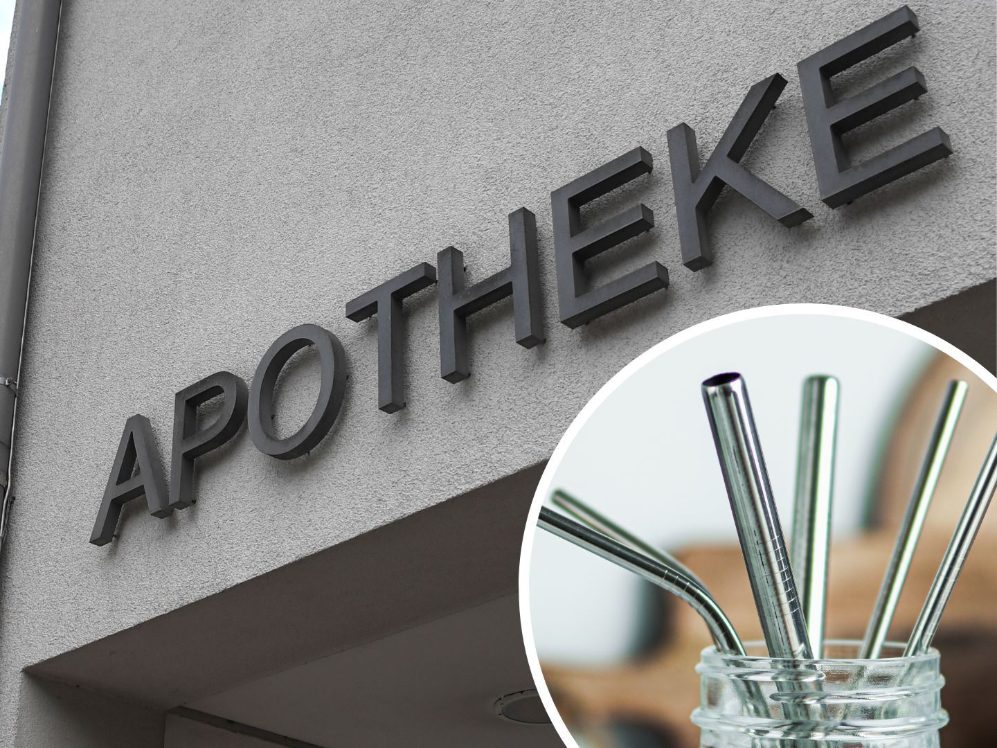 Die Tatverdächtige nutzte einen Strohhalm aus Metall als Einbruchswerkzeug.