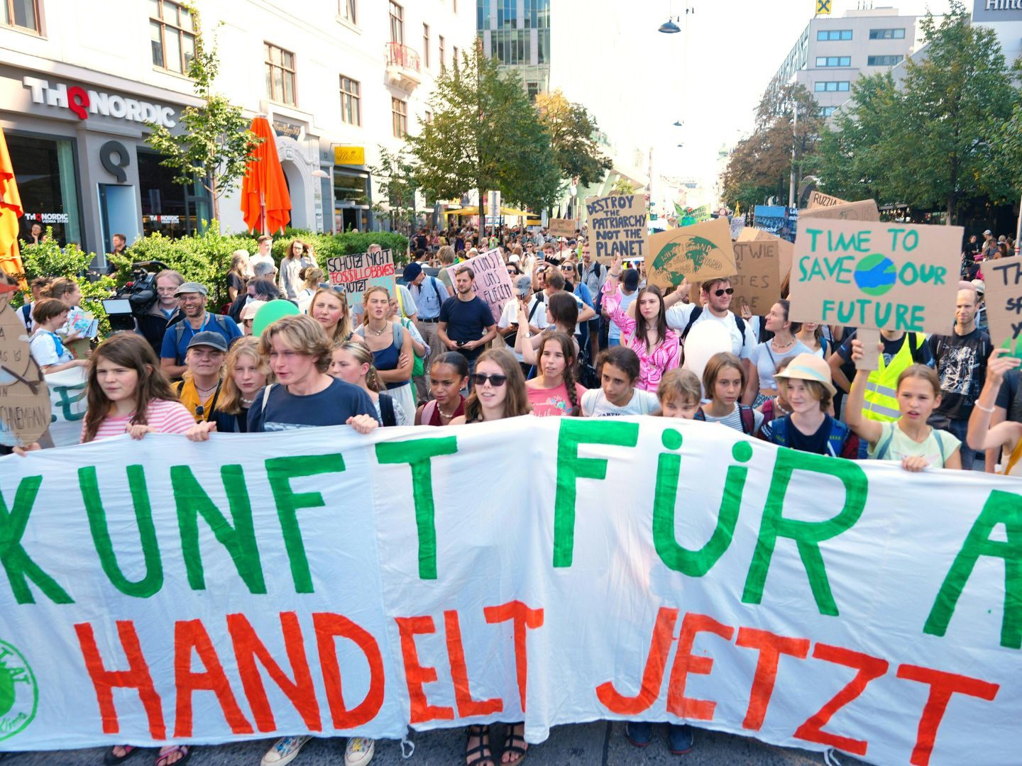 Klima-Demos in Österreich: Größter Protest in Wien.