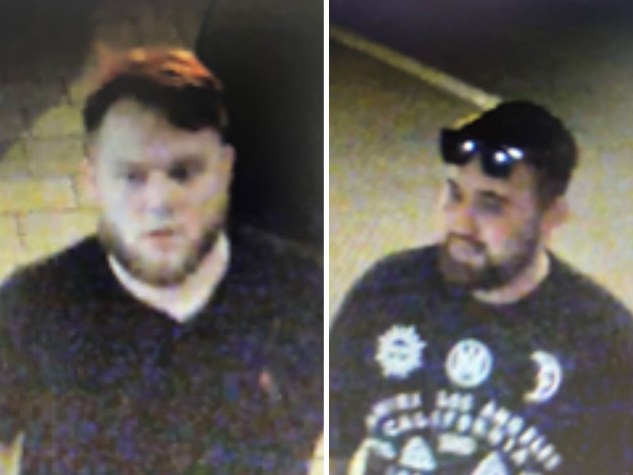 Die Polizei sucht nach diesen Männern. Die Polizei sucht nach diesen Männern.