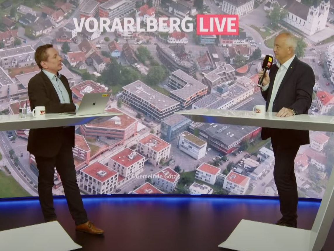 Bürgermeister Manfred Böhmwalder bei "Vorarlberg LIVE".