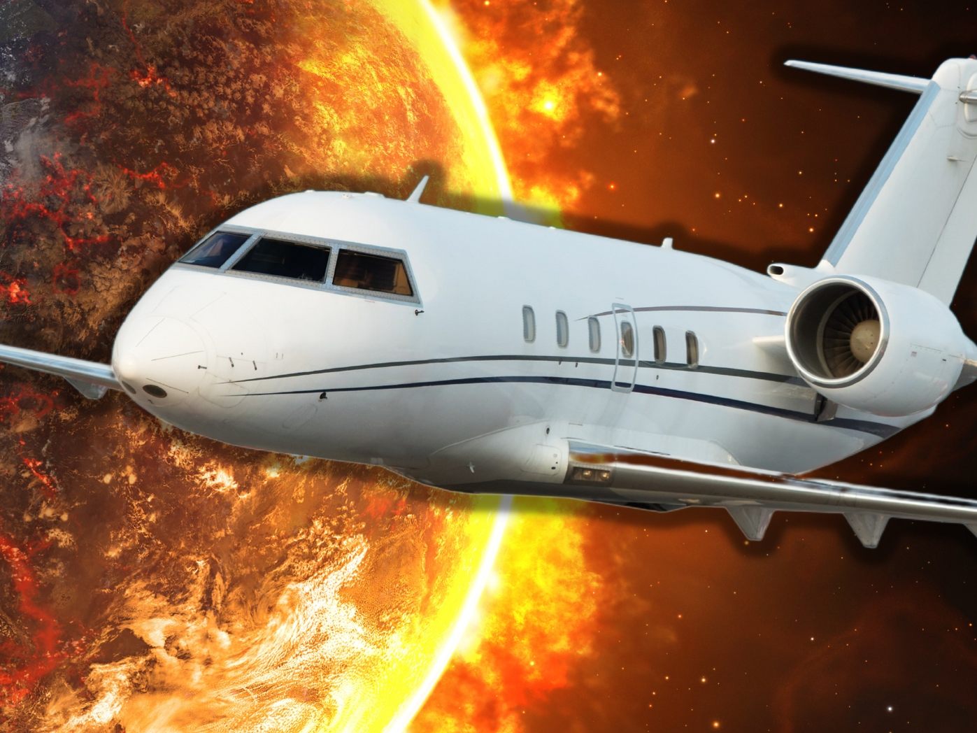 Greenpeace: Privatjet-Ticker