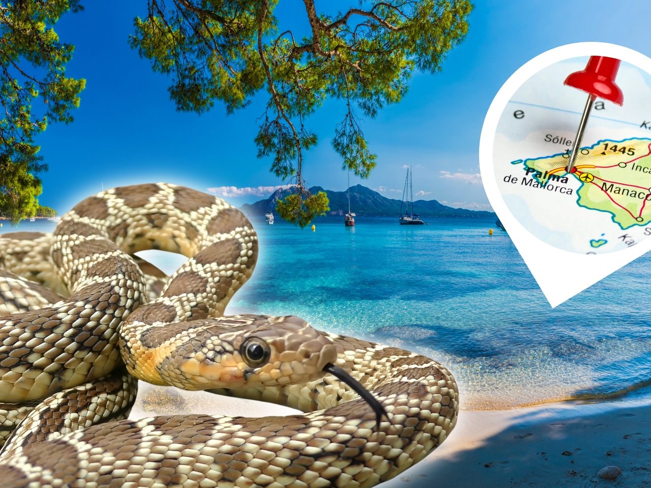 Hufeisennatter breitet sich aus auf Mallorca