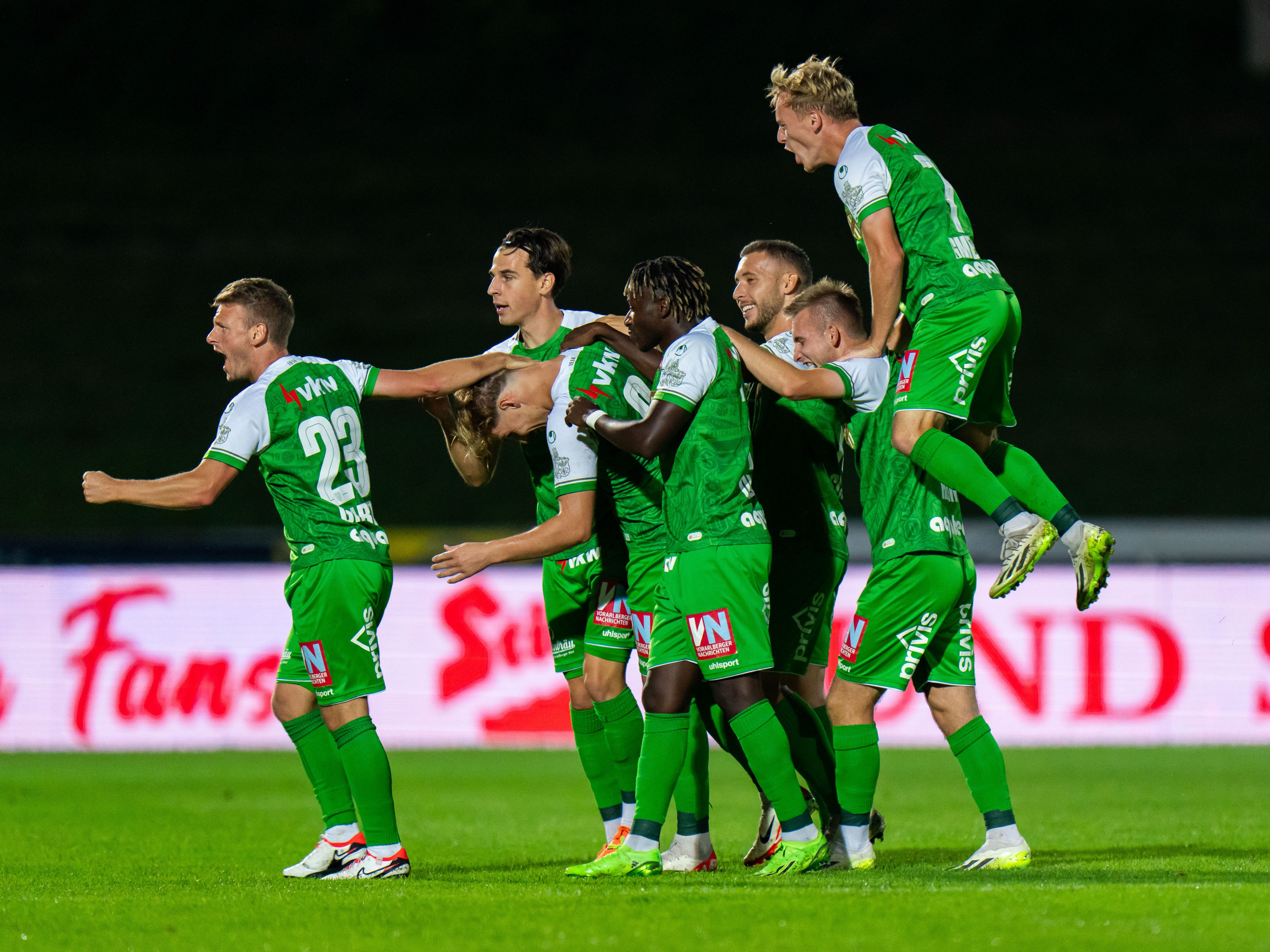 Die Lustenauer konnten im Cup endlich wieder jubeln. Die Lustenauer konnten im Cup endlich wieder jubeln.