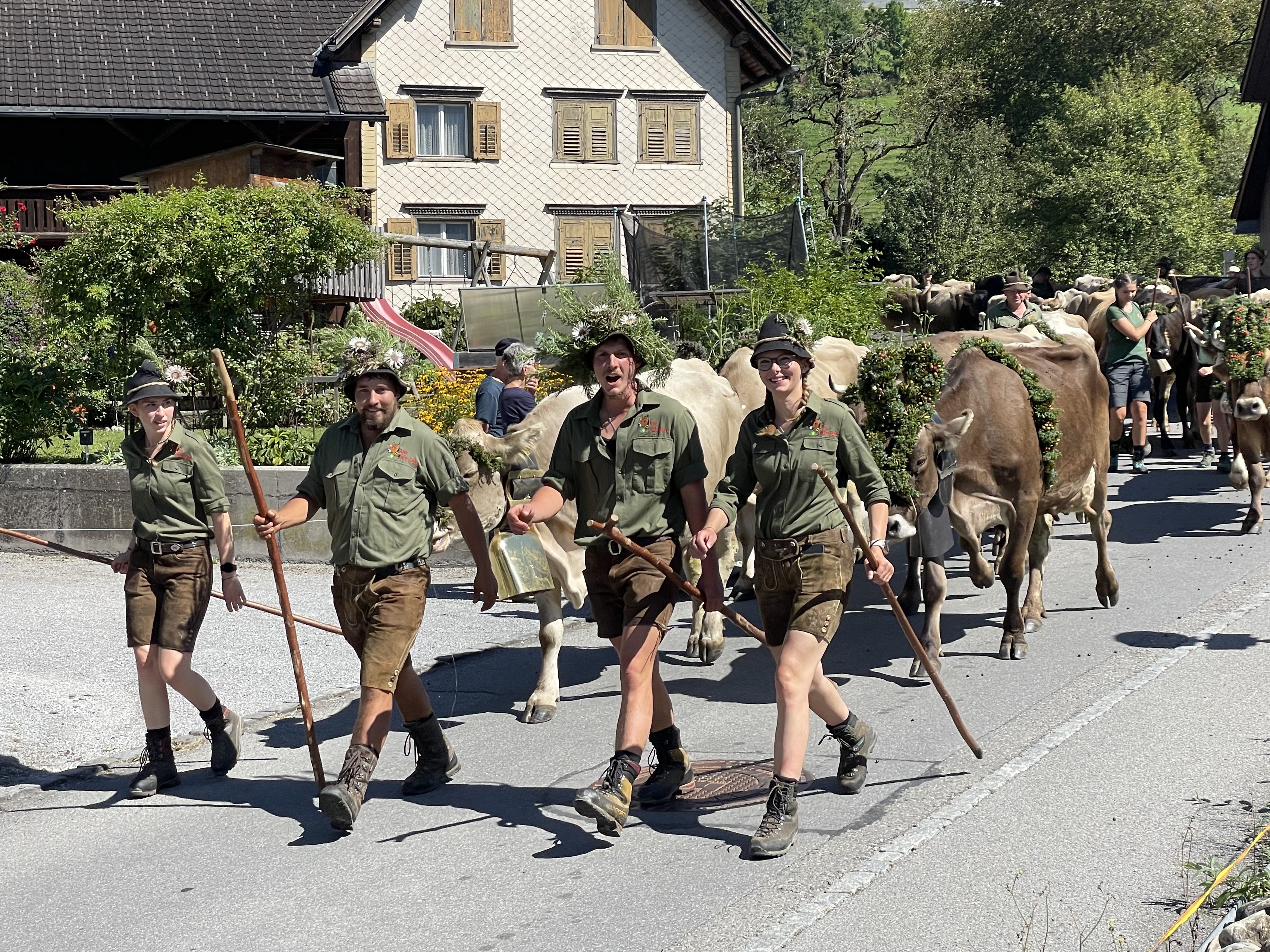 Die Älplerinnen und Älpler wurden begeistert willkommen geheißen.