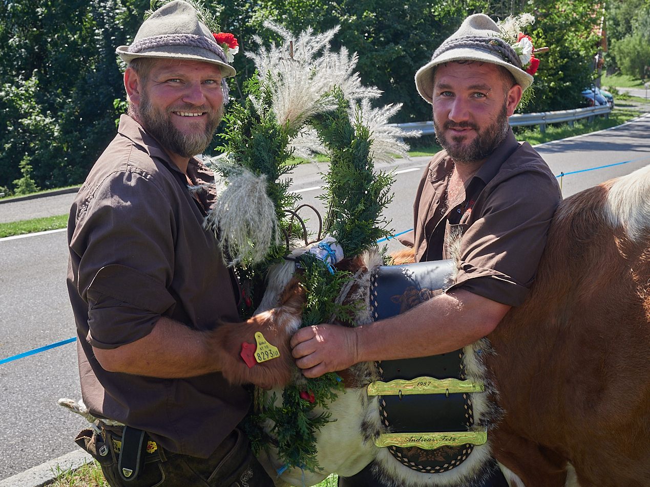 Sammelstelle "Fäscha" in Fraxern zur Verteilung der Kühe an ihre Besitzer, nach einem erfolgreichen Alpsommer auf den Alpen Maiensäß/Staffel. Sammelstelle "Fäscha" in Fraxern zur Verteilung der Kühe an ihre Besitzer, nach einem erfolgreichen Alpsommer auf den Alpen Maiensäß/Staffel.