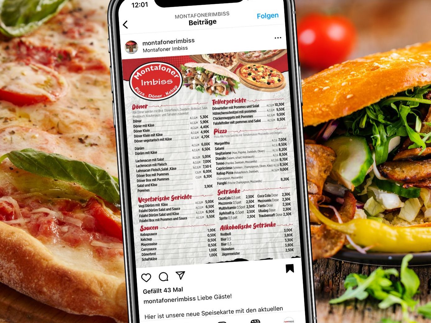 Im Montafoner Imbiss in Schruns wird Vielfalt geboten: Hier gibt es neben klassischem Kebab und Pizza auch vegetarische Varianten.