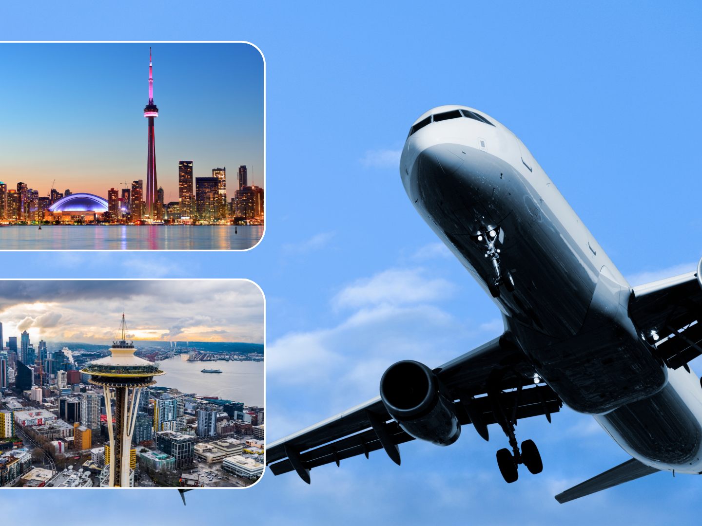 Reisende kommen bald direkt von Zürich nach Toronto und Washington. Reisende kommen bald direkt von Zürich nach Toronto und Washington.