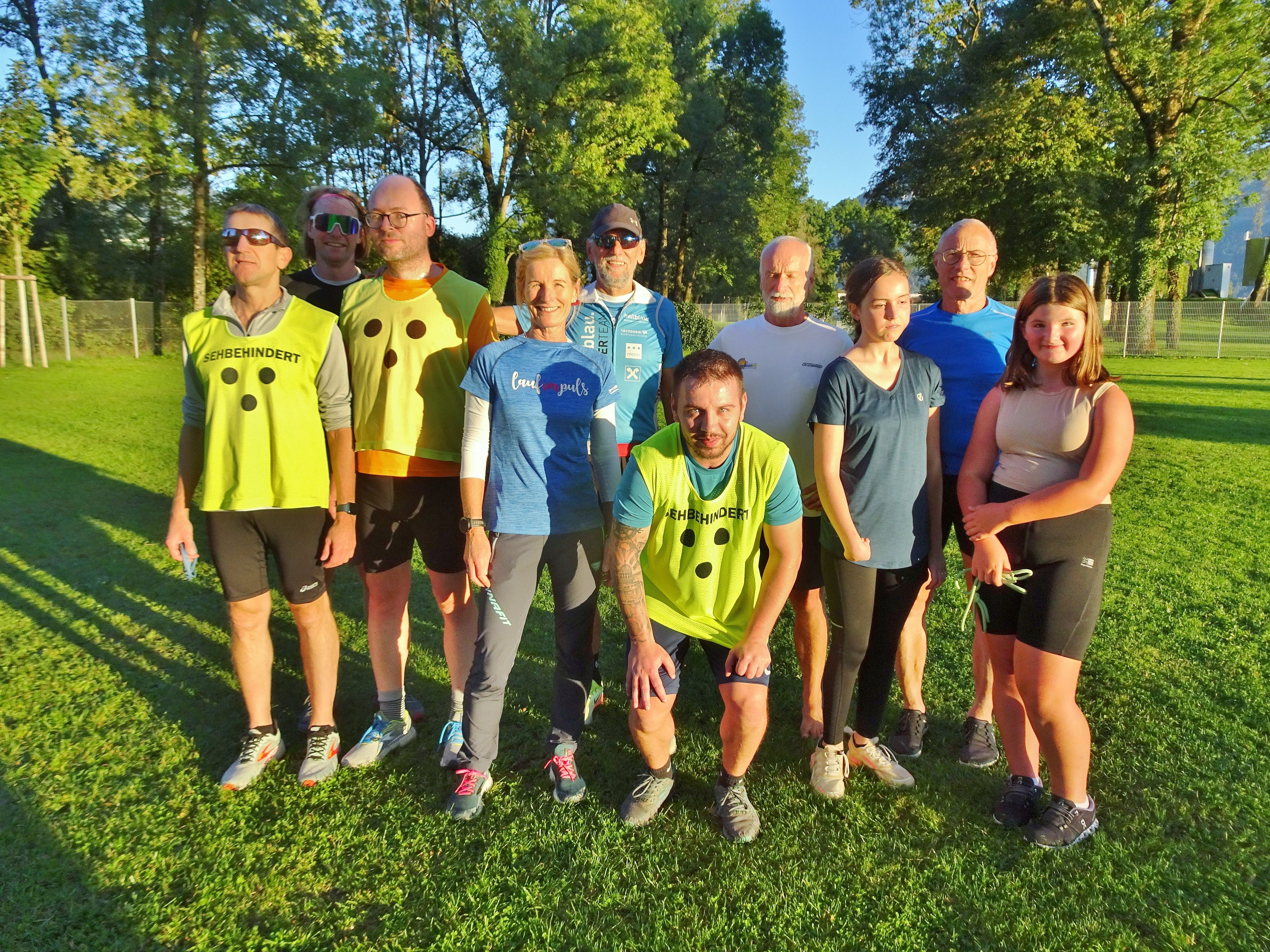 Die Laufgruppe des Vorarlberger Blindensportclubs freut sich jederzeit über Zuwachs. Die Laufgruppe des Vorarlberger Blindensportclubs freut sich jederzeit über Zuwachs.