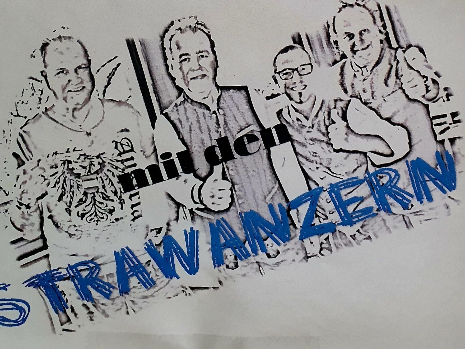Die 4 Strawanzern erstmalig im Galina in Nenzing.
