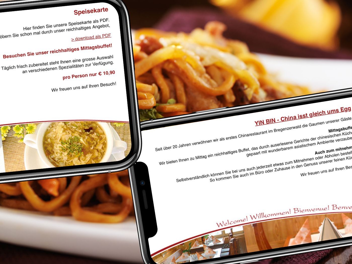 Ob gebackene Schweinerippchen mit süß-scharfer Sauce oder erstklassiger Tofu nach Sichuaner Art: Im Yin Bin erlebt man chinesische Gaumenfreuden in Perfektion. Ob gebackene Schweinerippchen mit süß-scharfer Sauce oder erstklassiger Tofu nach Sichuaner Art: Im Yin Bin erlebt man chinesische Gaumenfreuden in Perfektion.