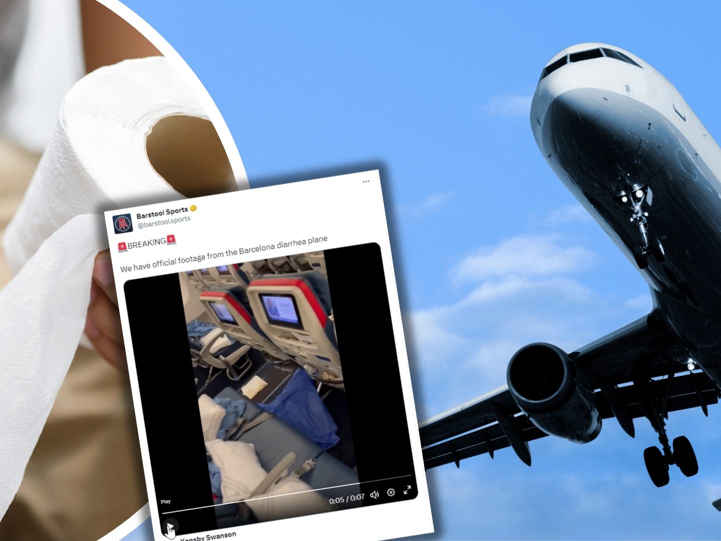 Kurioser Vorfall an Bord eines Flugzeugs.
