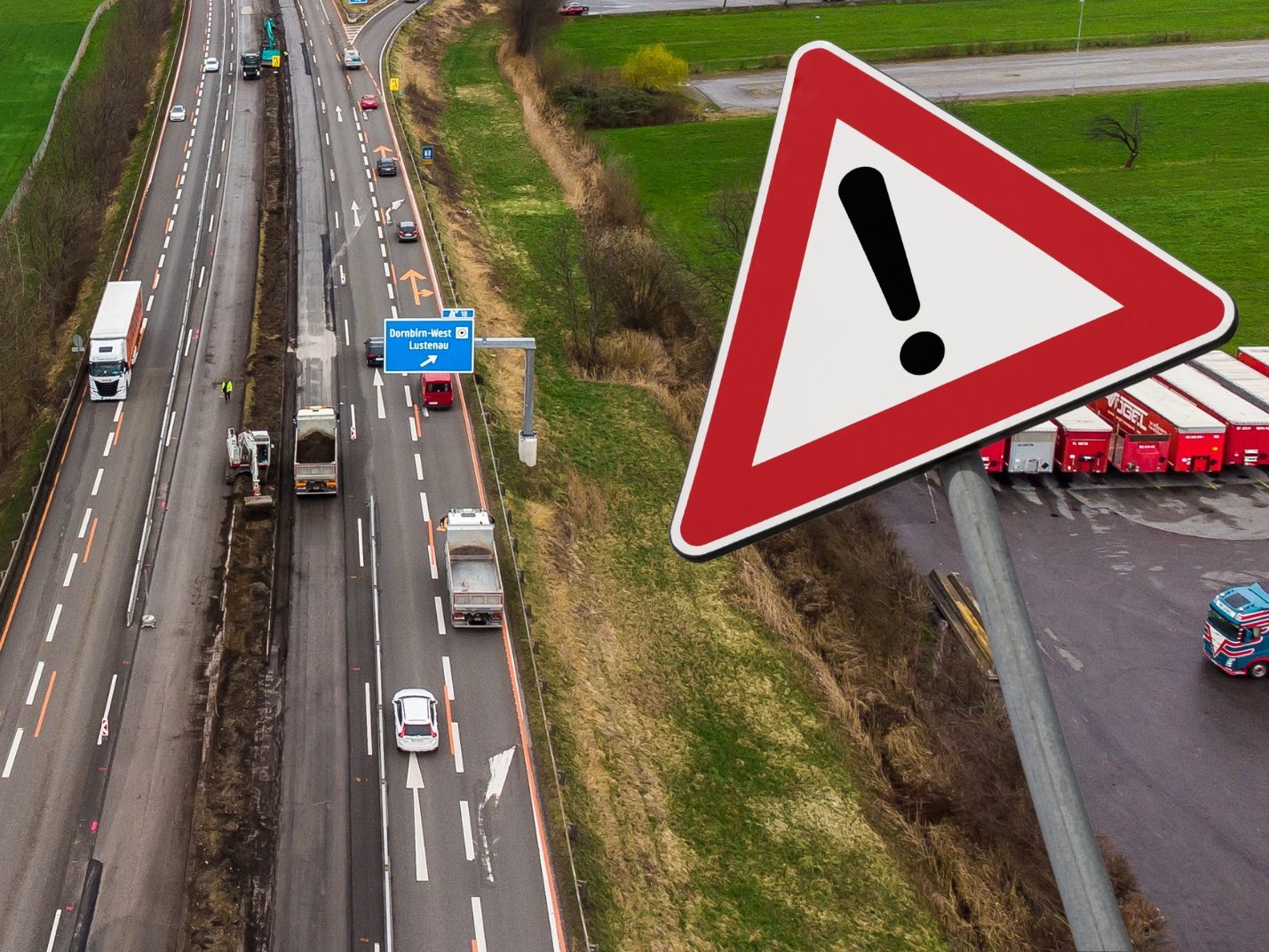 Die A14 wird saniert.