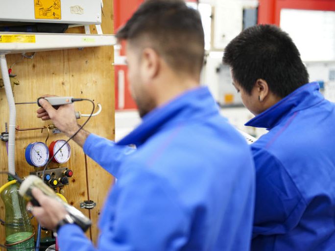 Österreich hat im EU-Vergleich den höchsten Anteil an jungen Menschen mit einer berufsbildenden Ausbildung. Österreich hat im EU-Vergleich den höchsten Anteil an jungen Menschen mit einer berufsbildenden Ausbildung.