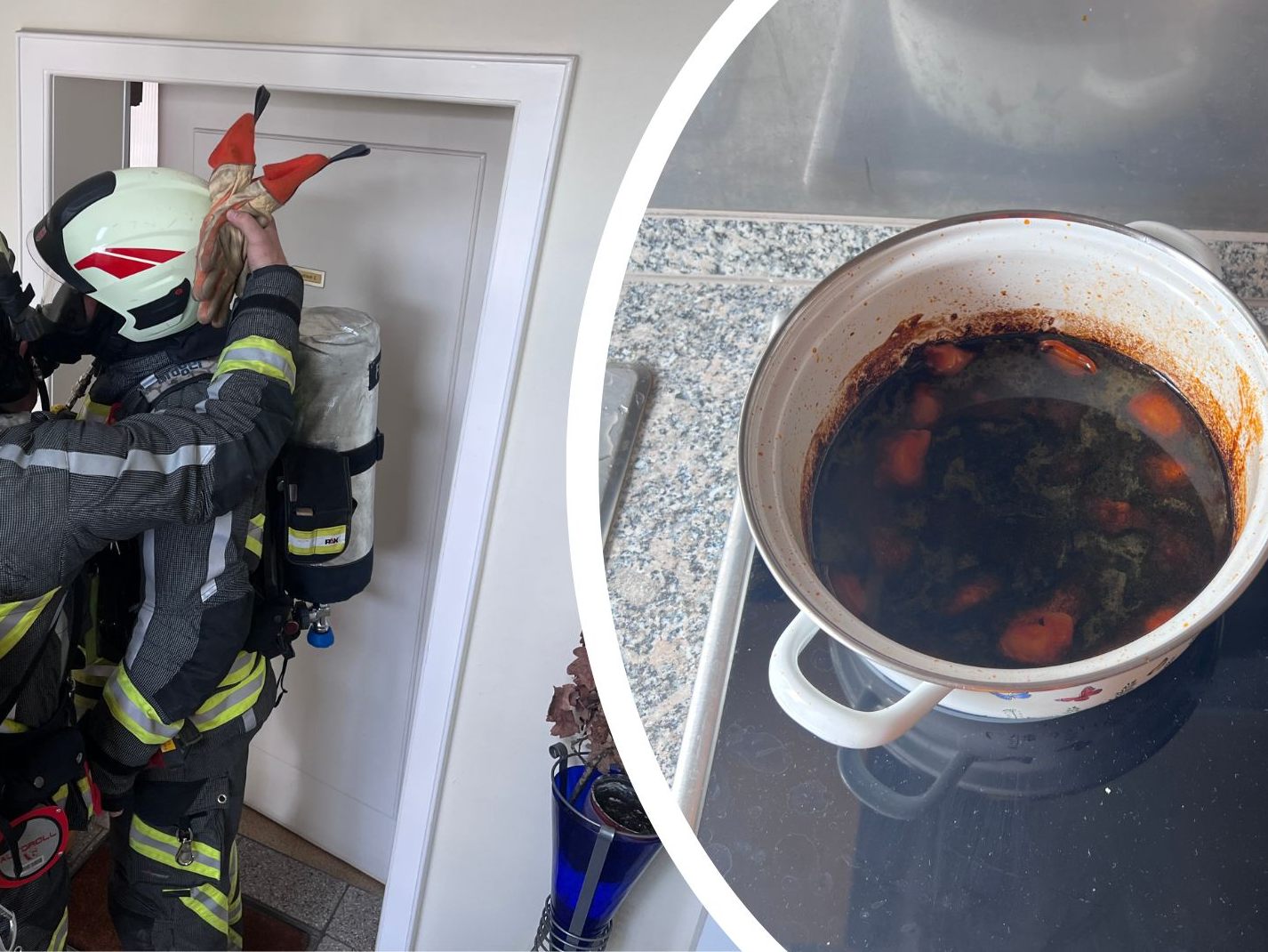 Vergessener Kochtopf rief Feuerwehr auf den Plan