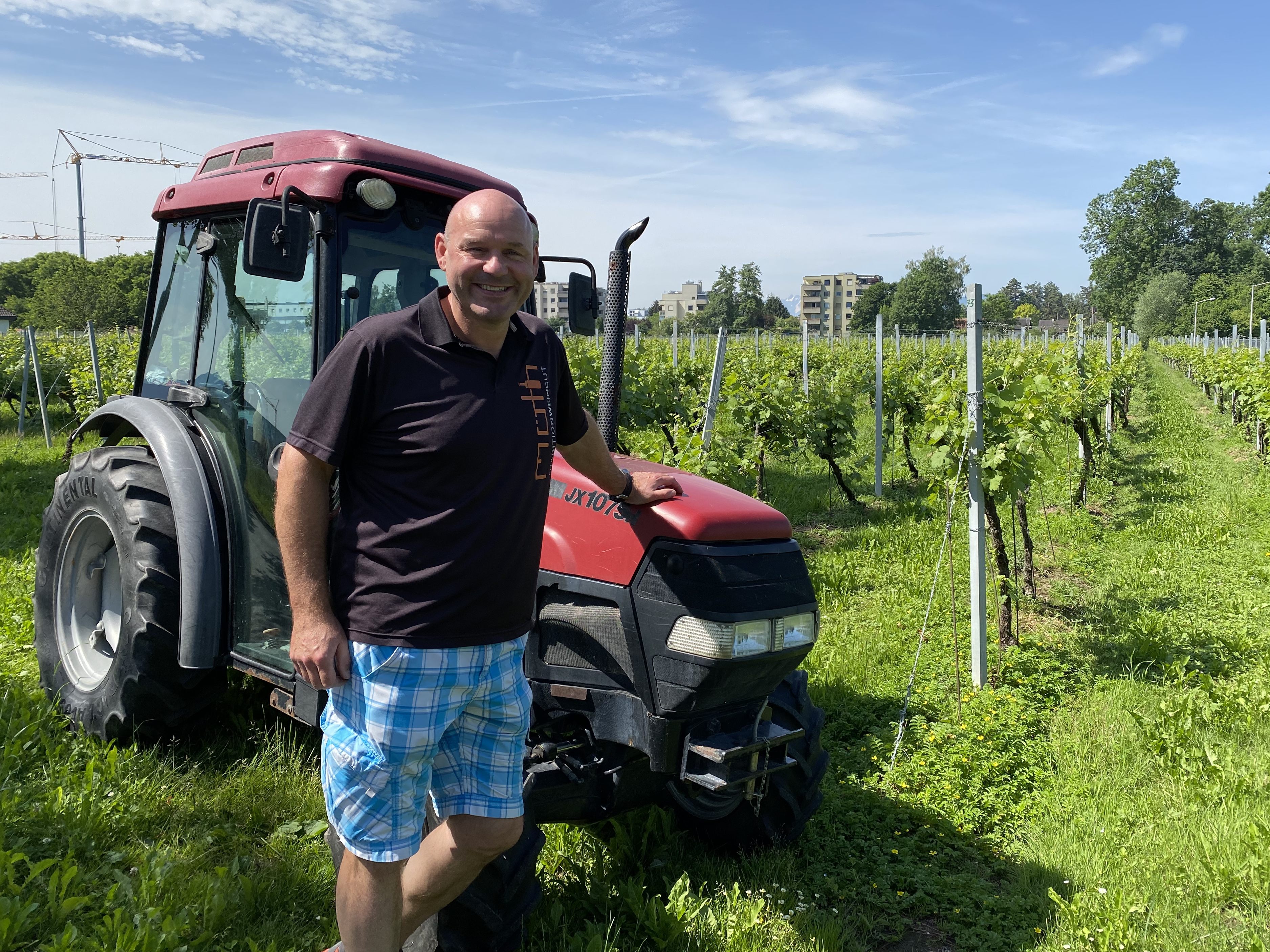 Winzer Sepp Möth rechnet mit einem guten Weinjahr.