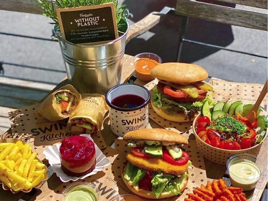 Auch Fleischliebhaber werden von den veganen Burgern der Swing Kitchen in Wien angezogen.