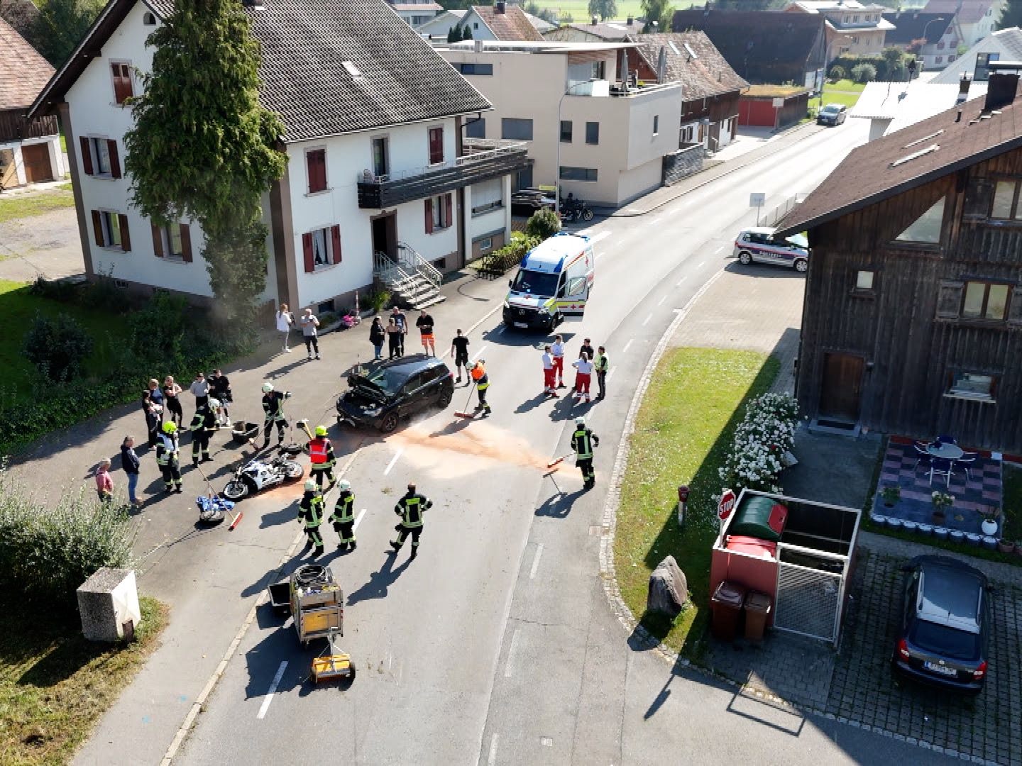 Unfall auf der Hörbranzer Ziegelbachstraße
