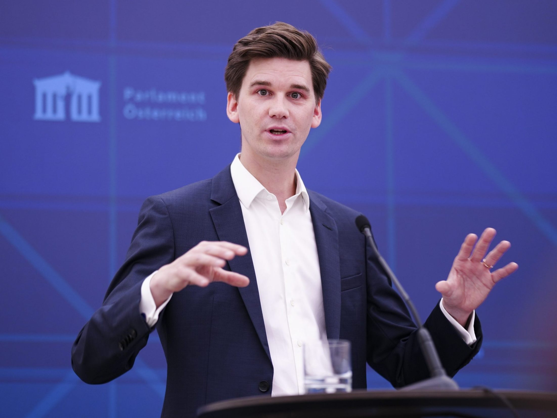 NEOS-Digitalisierungssprecher Douglas Hoyos kritisiert die Regierung.