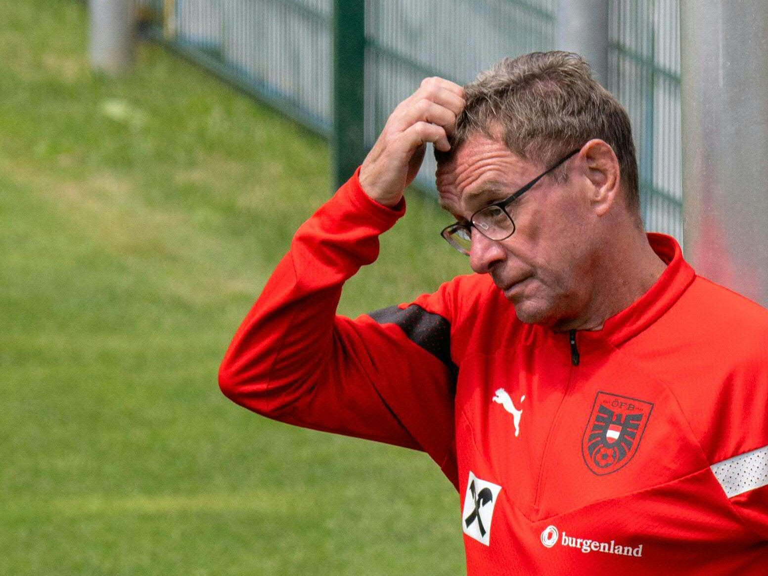 ÖFB-Teamchef Rangnick kritisierte die Trainingsplätze im Prater. ÖFB-Teamchef Rangnick kritisierte die Trainingsplätze im Prater.