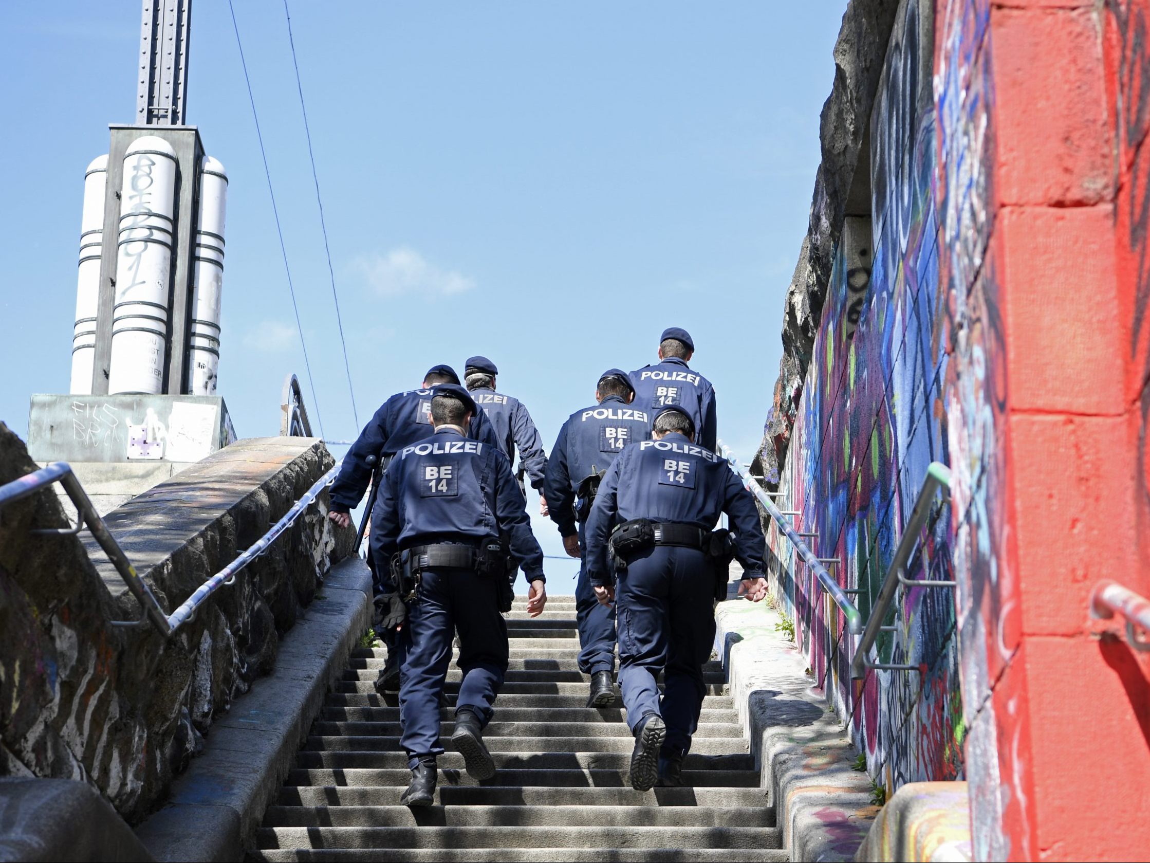 Am Donaukanal führte die Wiener Polizei eine Schwerpunktaktion durch.