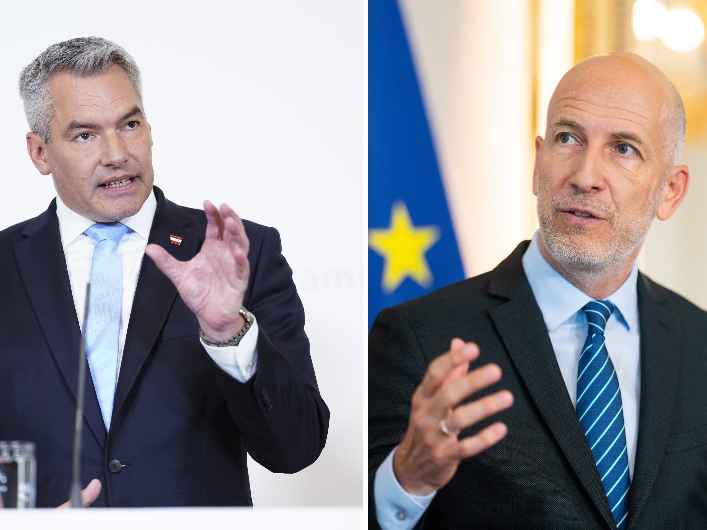 Martin Kocher verteitigt Karl Nehammer.