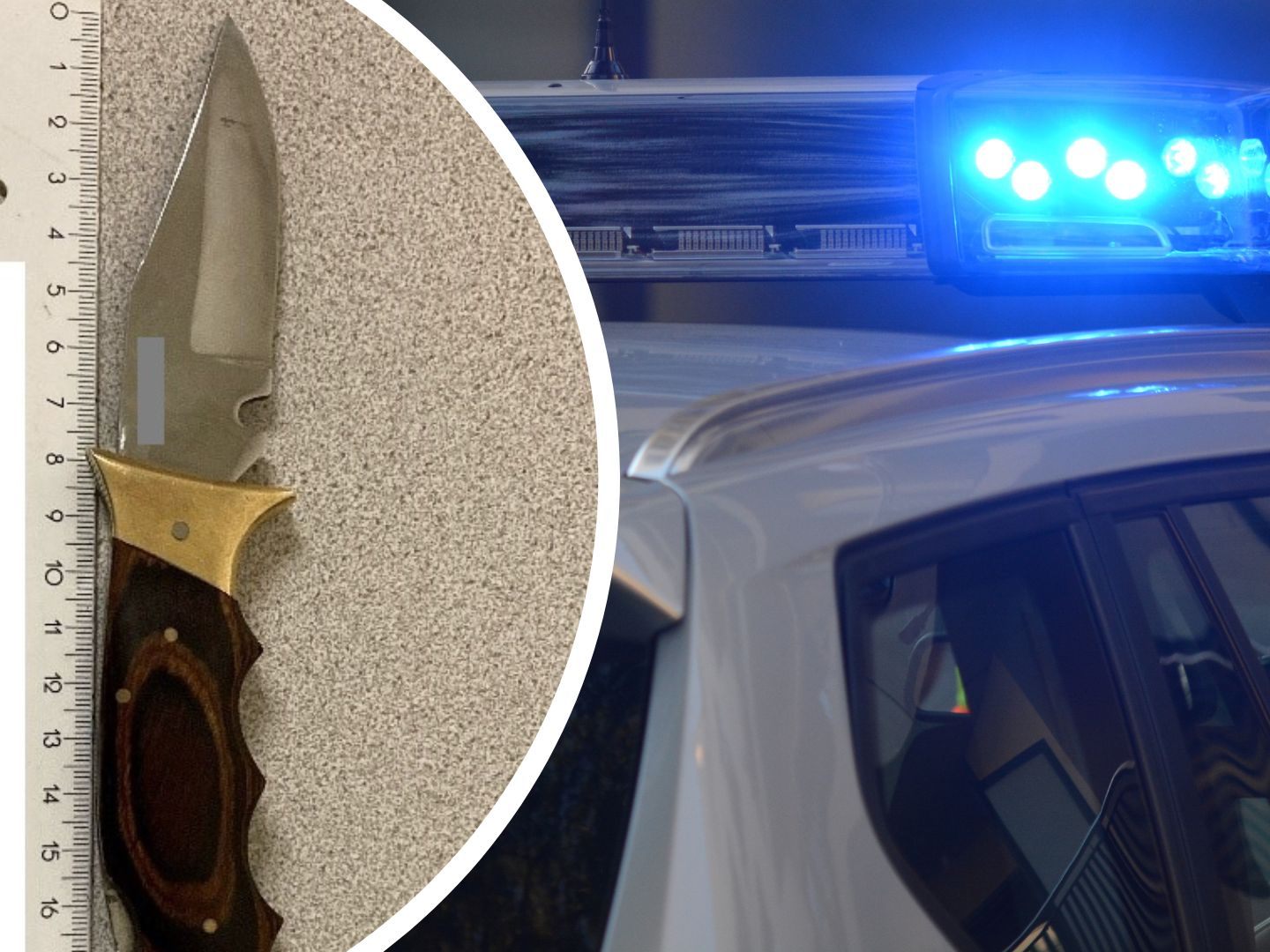 Polizei-Einsatz nach einer Messerdrohung in Wien-Meidling.