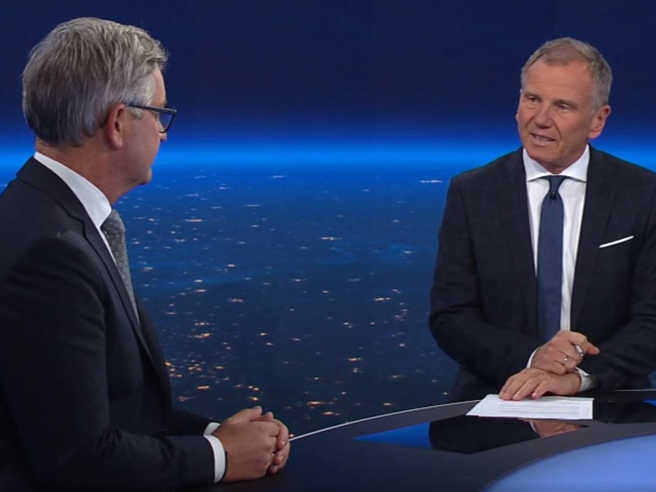 Finanzminister Magnus Brunner musste sein Budget am Mittwochabend in der "ZIB 2" bei Armin Wolf verteidigen. Finanzminister Magnus Brunner musste sein Budget am Mittwochabend in der "ZIB 2" bei Armin Wolf verteidigen.