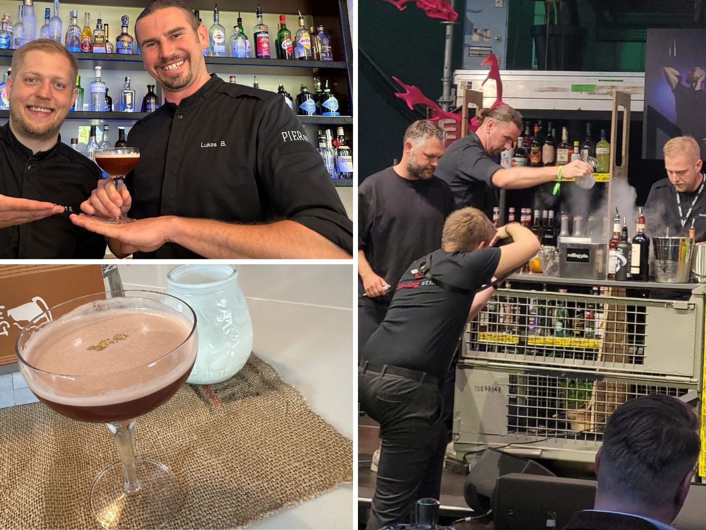 Zwei Bregenzer Barkeeper belegten den dritten Platz beim "European Barteam Masters 23".