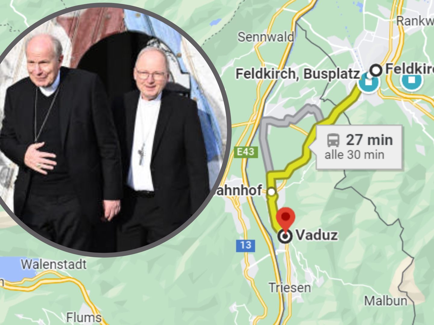 Christoph Kardinal Schönborn (Erzbischof von Wien) und Benno Elbs (Bischof von Feldkirch)