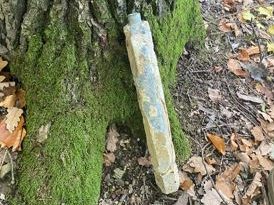 Ein Wanderer fand eine Stabbrandbombe im Wiener Michaeler Wald.